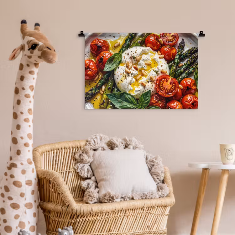 Wandkleed - Eten - Groenten - Kaas - Modern - Vers — 5