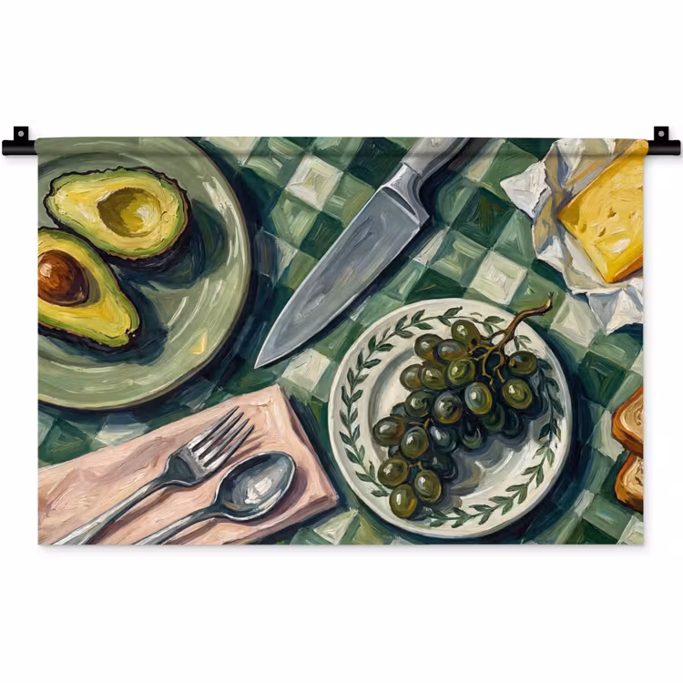 Wandkleed - Eten - Ontbijt - Tafel - Modern - Groen — 1