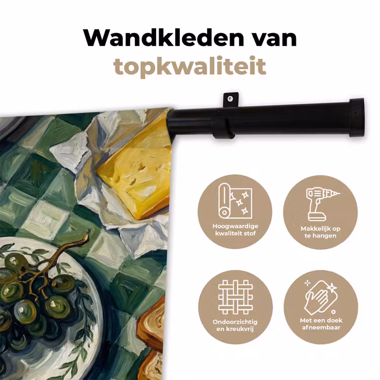 Wandkleed - Eten - Ontbijt - Tafel - Modern - Groen — 3