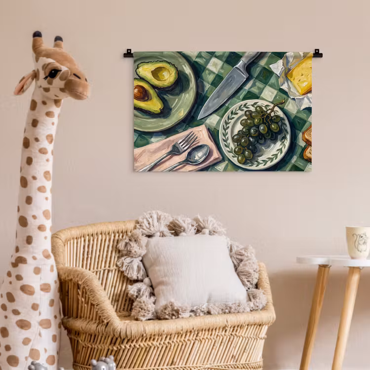 Wandkleed - Eten - Ontbijt - Tafel - Modern - Groen — 5