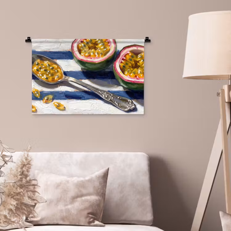 Wandkleed - Eten - Passievrucht - Tropisch - Modern - Kleurrijk — 2