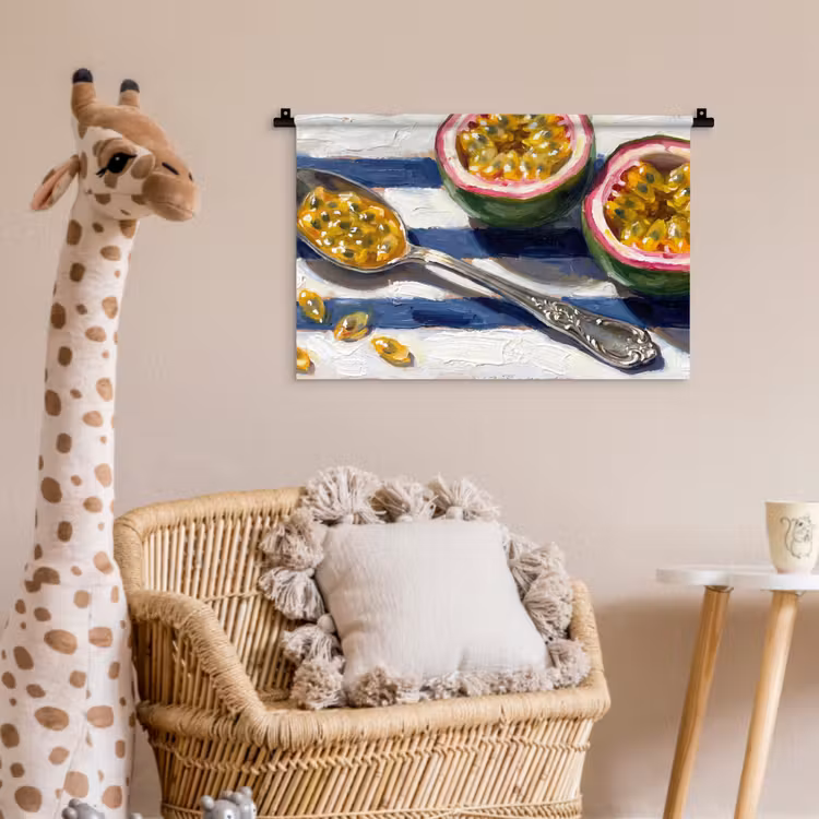 Wandkleed - Eten - Passievrucht - Tropisch - Modern - Kleurrijk — 5