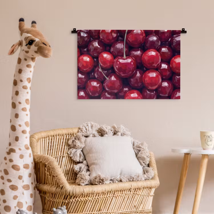 Wandkleed - Fruit - Kersen - Eten - Modern - Rood — 5