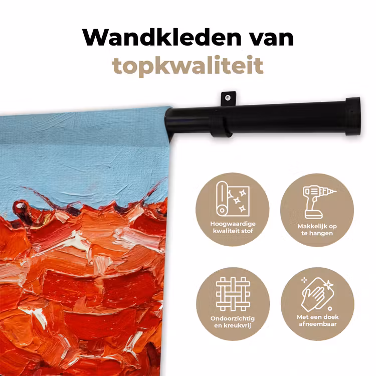 Wandkleed - Krab - Zee - Dieren - Abstract - Rood — 3