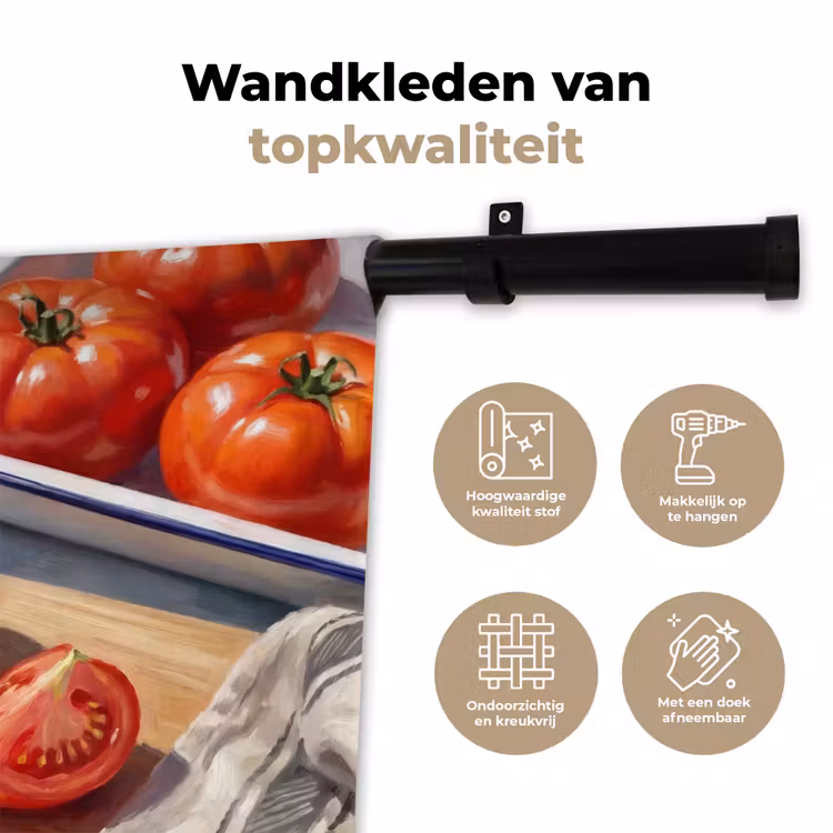 Wandkleed - Eten - Keuken - Ingrediënten - Stillleven - Rood — 3