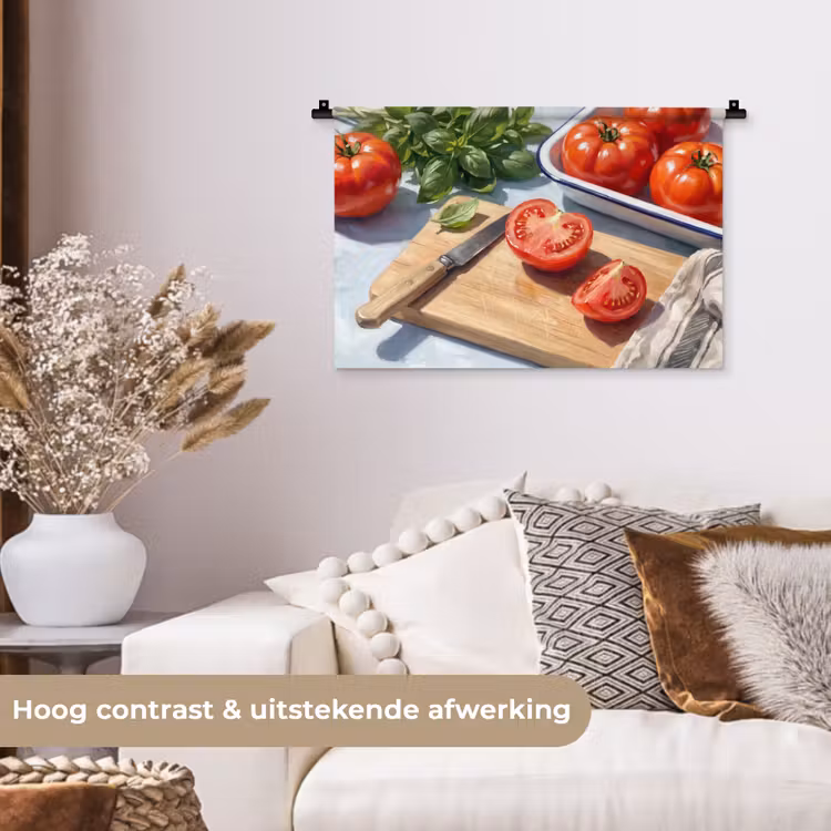 Wandkleed - Eten - Keuken - Ingrediënten - Stillleven - Rood — 4