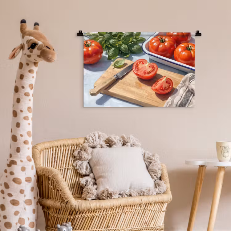 Wandkleed - Eten - Keuken - Ingrediënten - Stillleven - Rood — 5