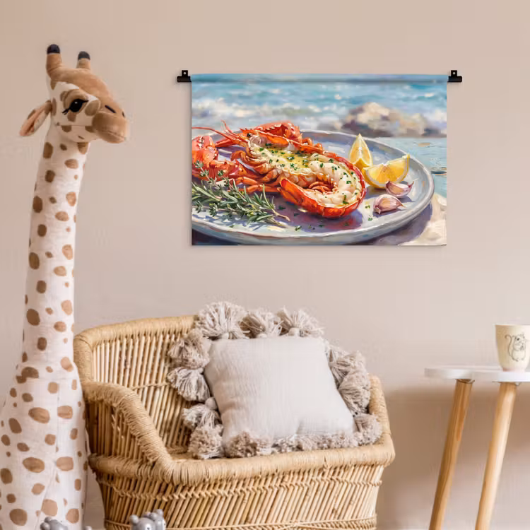 Wandkleed - Eten - Zee - Kust - Modern - Blauw — 5