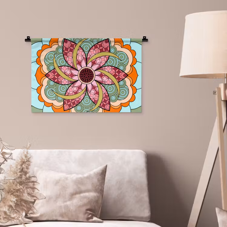 Wandkleed - Mandala - Geometrisch - Kunst - Decoratief - Kleurrijk — 2