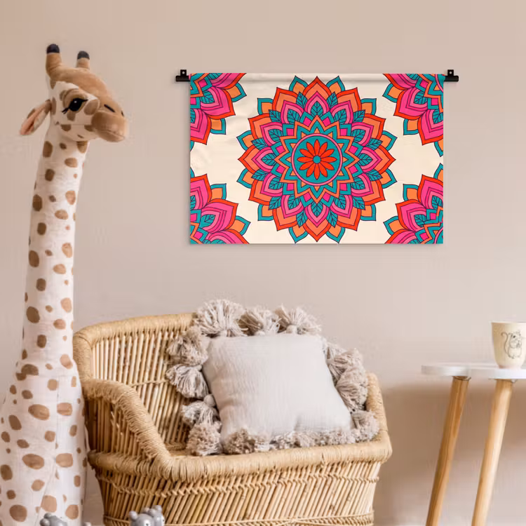 Wandkleed - Mandala - Patroon - Abstract - Kleurrijk - Modern — 5
