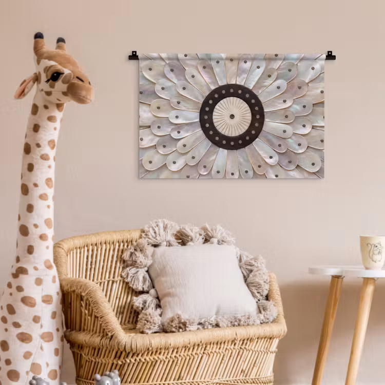 Wandkleed - Parelmoer - Patroon - Decoratie - Ambacht - Wit — 5