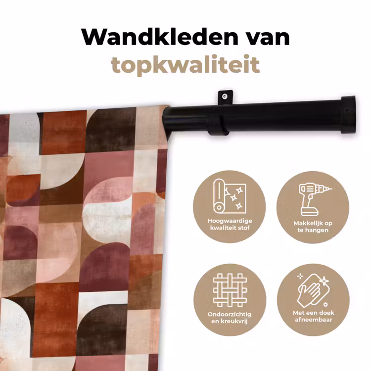 Wandkleed - Geometrie - Modern - Retro — 3