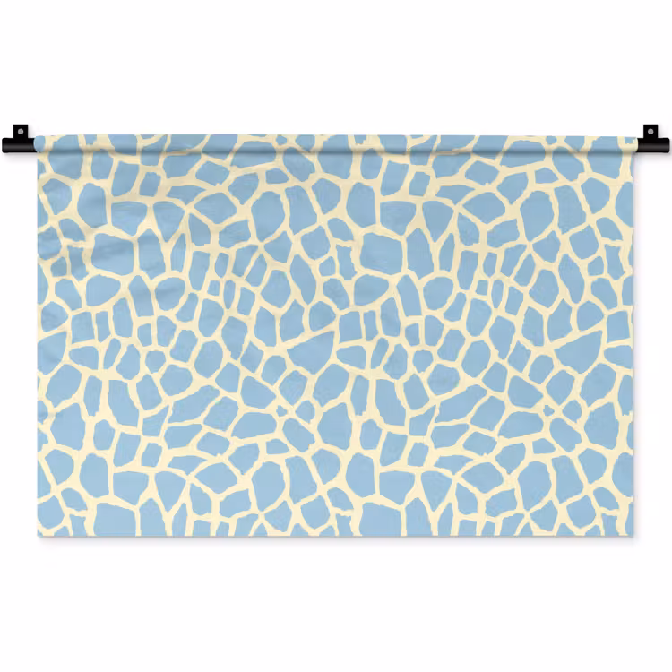 Wandkleed - Giraf - Modern - Blauw — 1