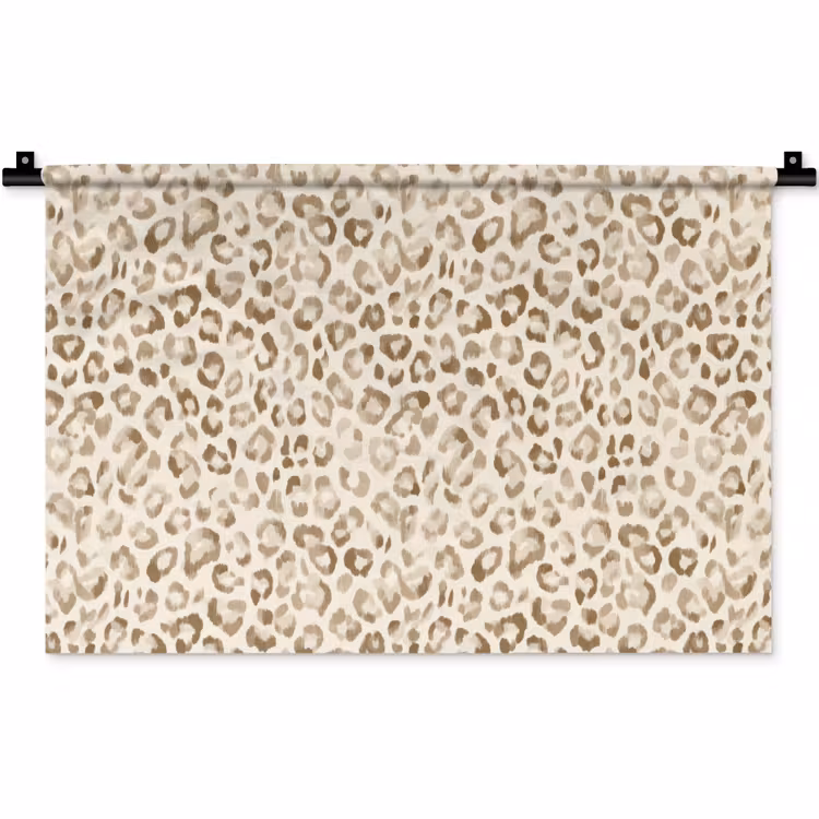 Wandkleed - Luipaard - Klassiek - Beige — 1