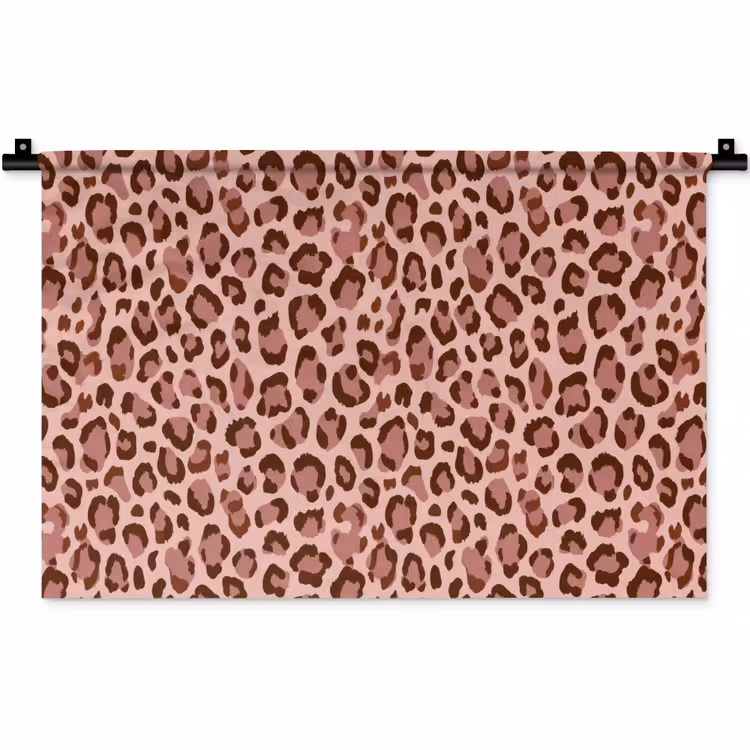 Wandkleed - Luipaard - Patroon - Roze — 1