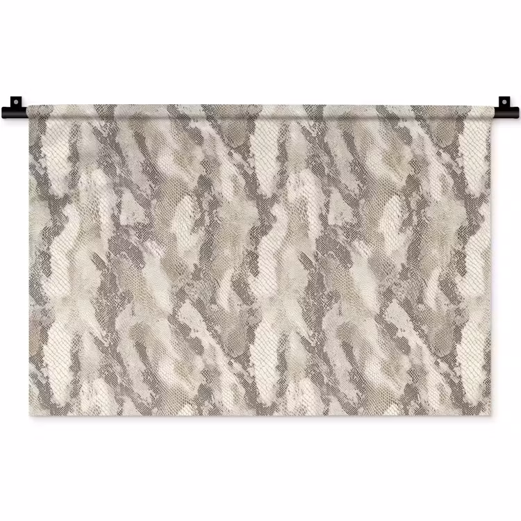 Wandkleed - Slang - Patroon - Taupe — 1