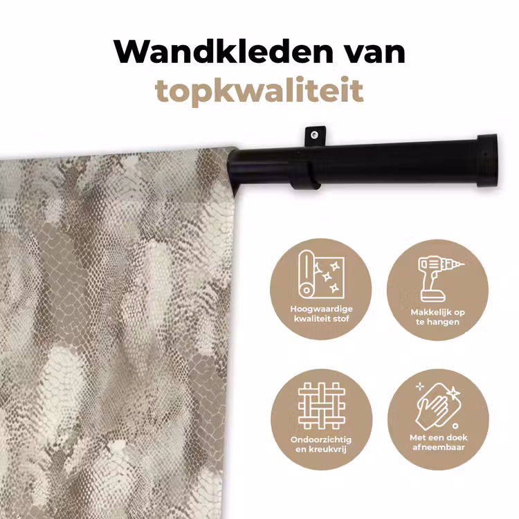 Wandkleed - Slang - Textuur - Zand — 3