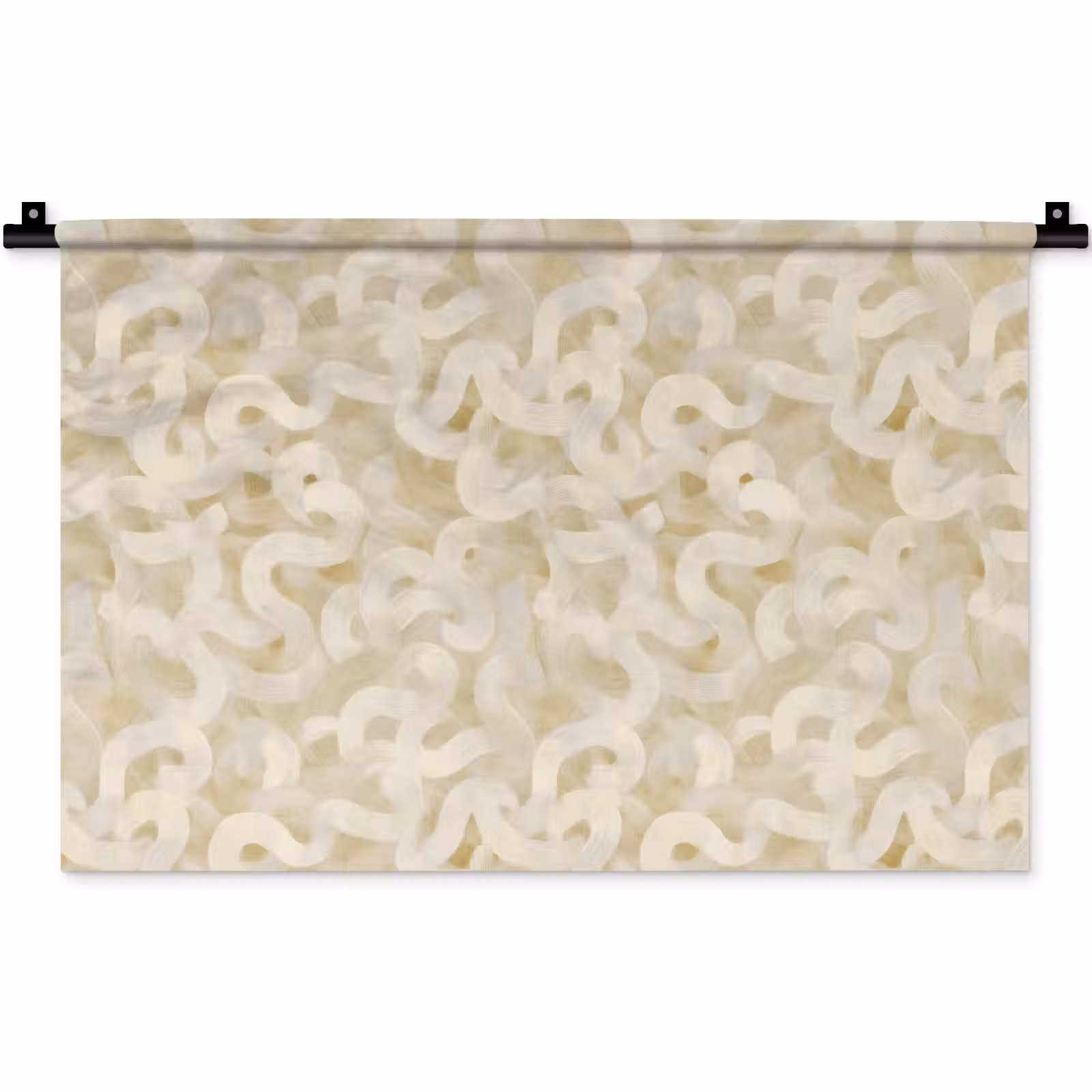 Wandkleed - Abstract - Lijnen - Beige — 1
