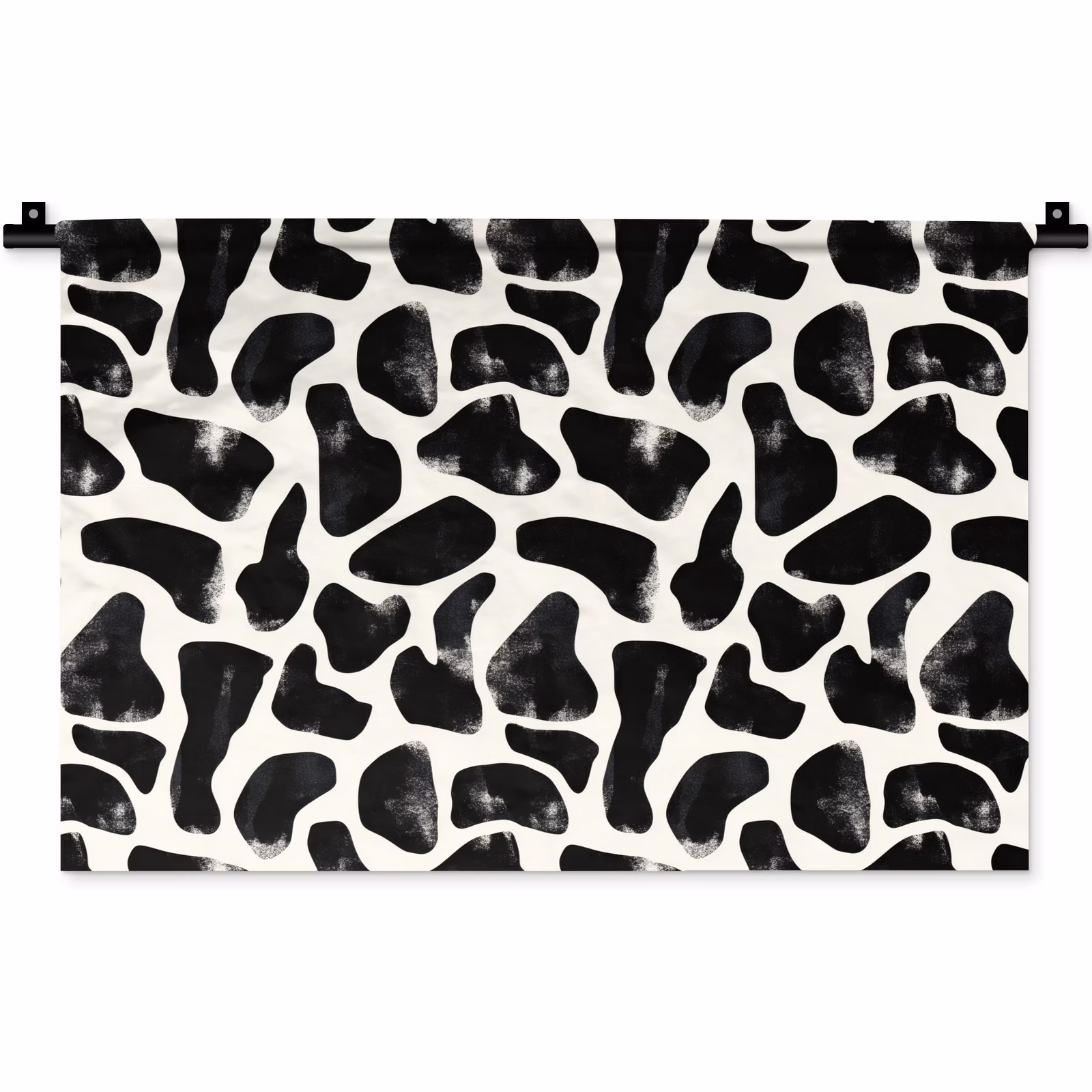 Wandkleed - Dierenpatroon - Vlekken - Zwart - Wit — 1