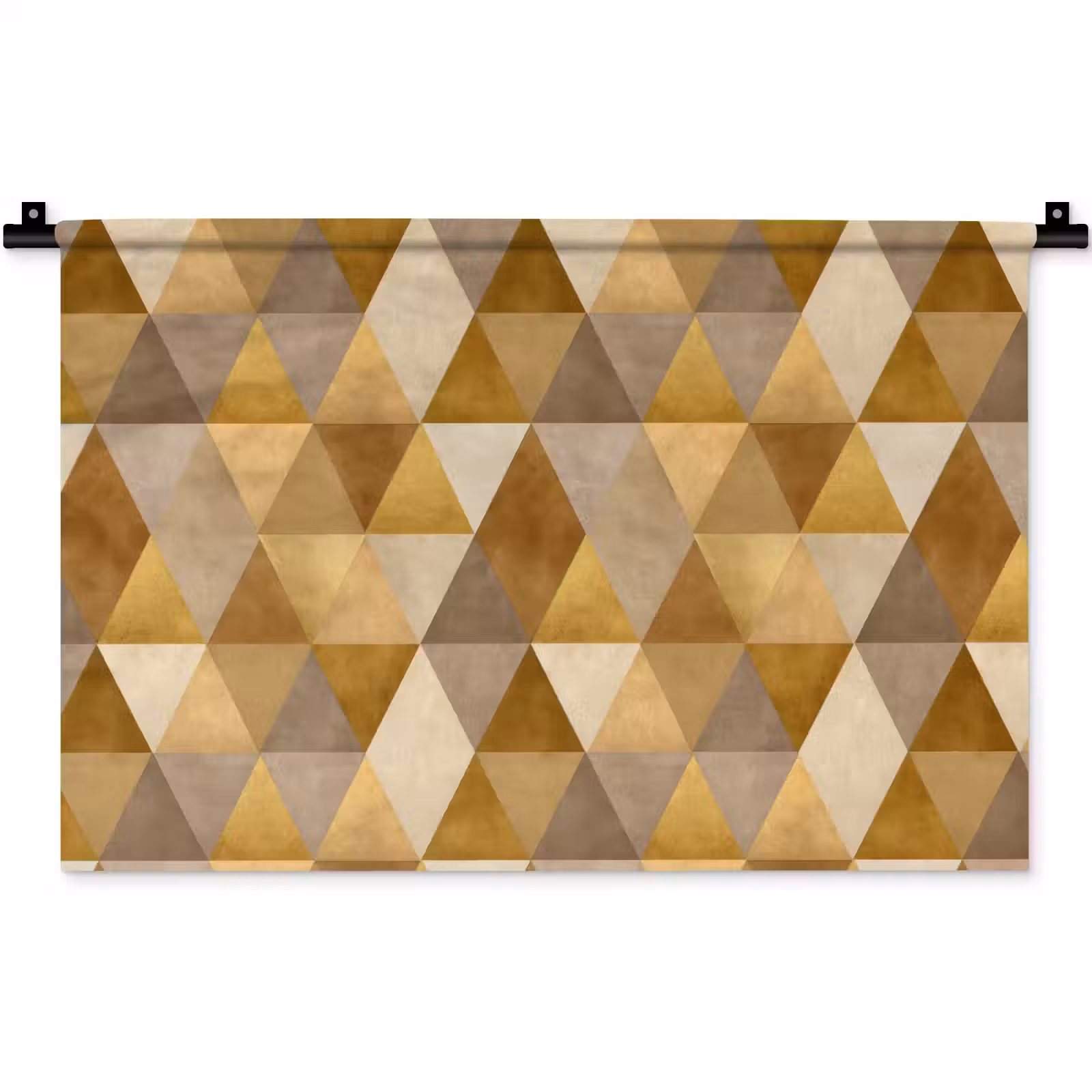 Wandkleed - Geometrisch - Driehoek - Goud — 1