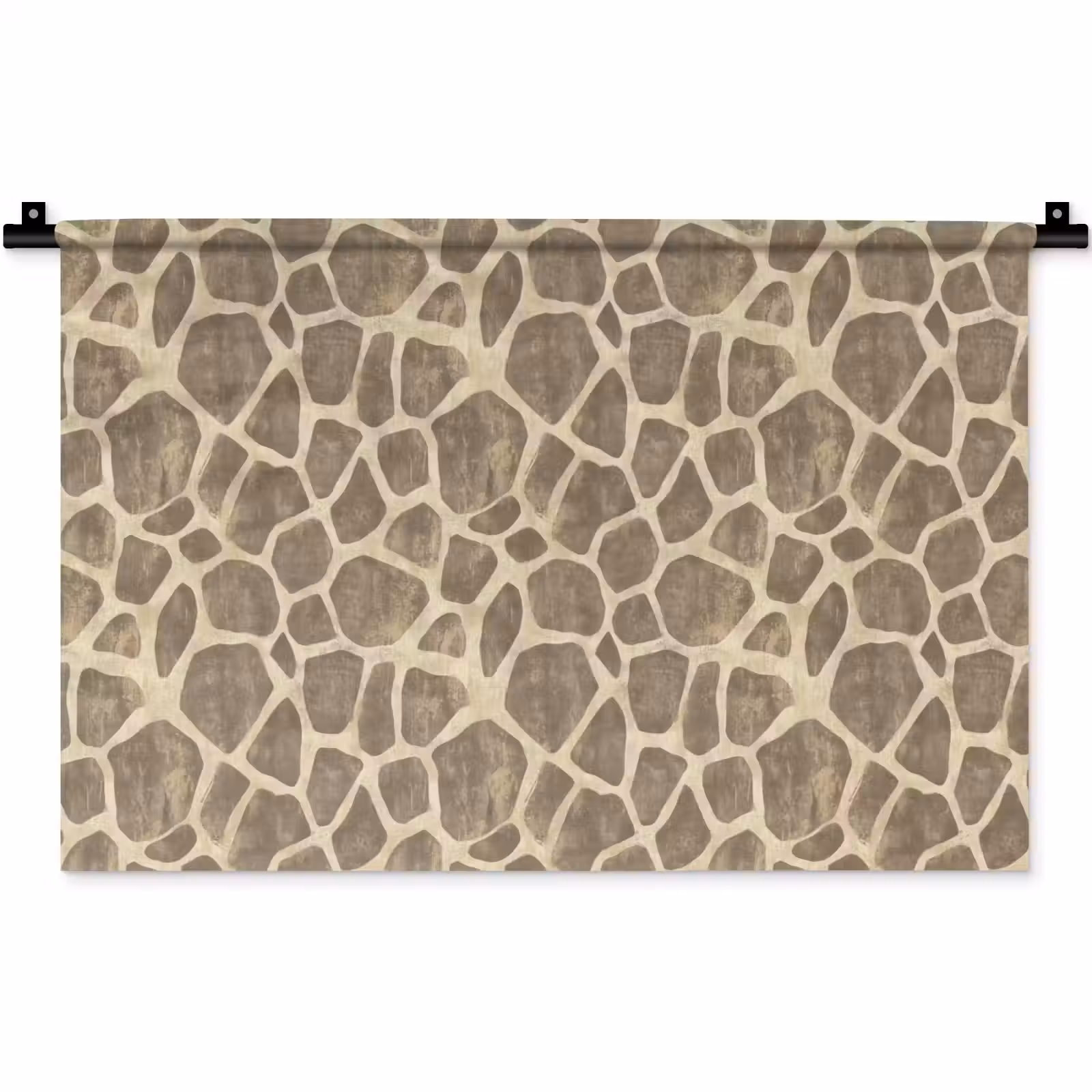 Wandkleed - Giraf - Patroon - Beige - Bruin — 1