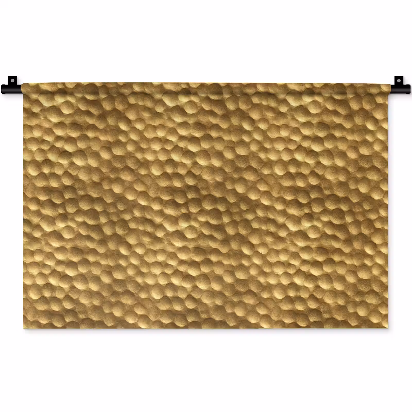 Wandkleed - Metaal - Dynamisch - Goud — 1