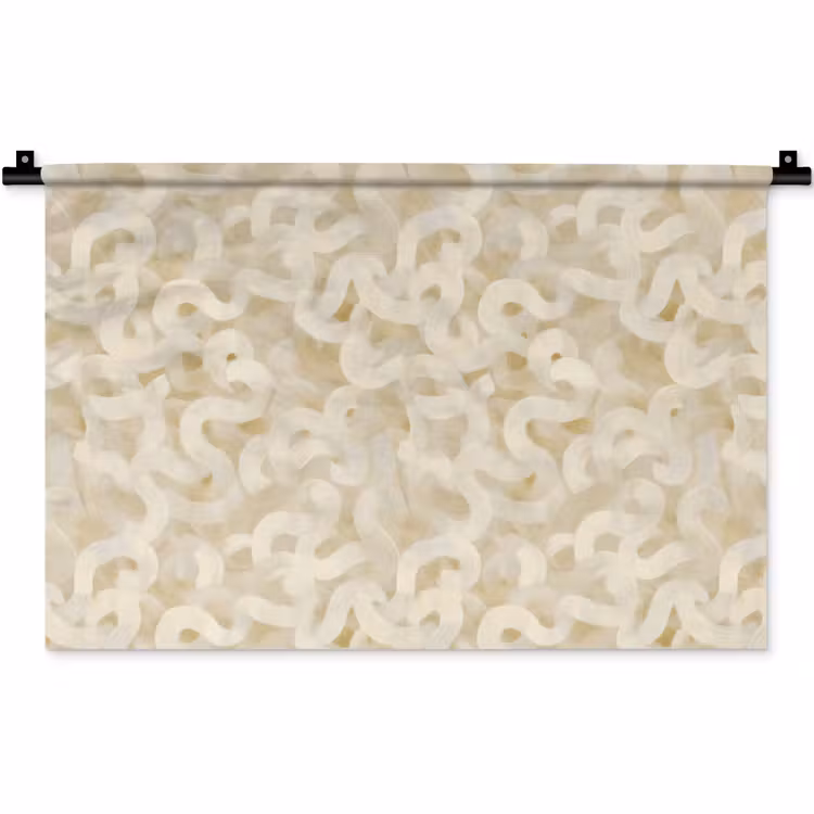 Wandkleed - Abstract - Lijnen - Beige — 1