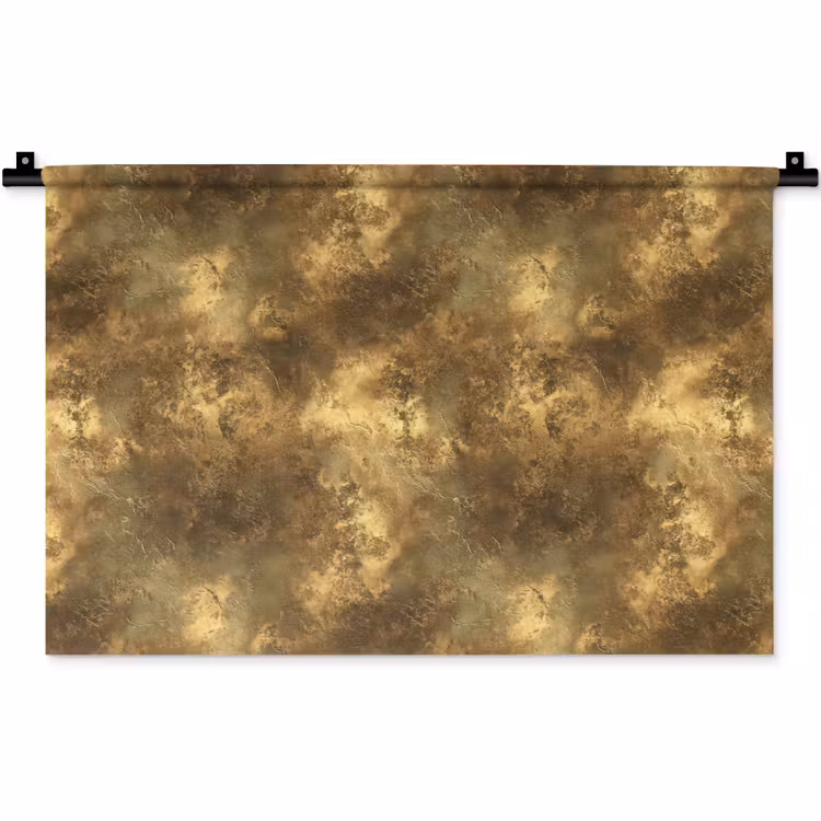 Wandkleed - Antiek - Metaallook - Goud — 1