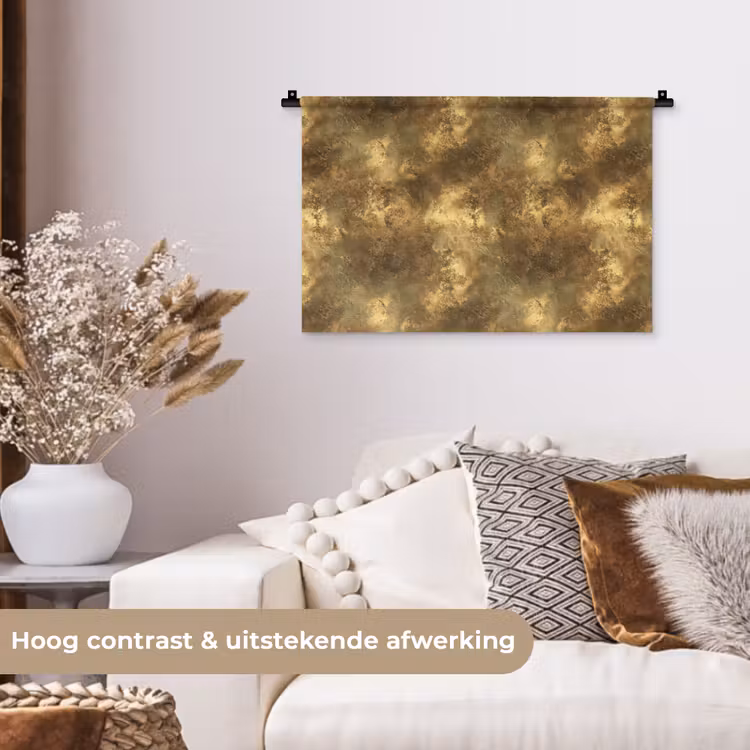 Wandkleed - Antiek - Metaallook - Goud — 4