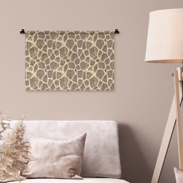 Wandkleed - Giraf - Patroon - Beige - Bruin — 2
