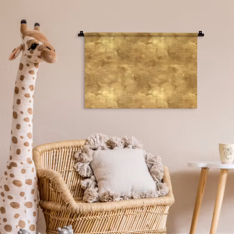 Wandkleed - Industrieel - Textuur - Goud — 5