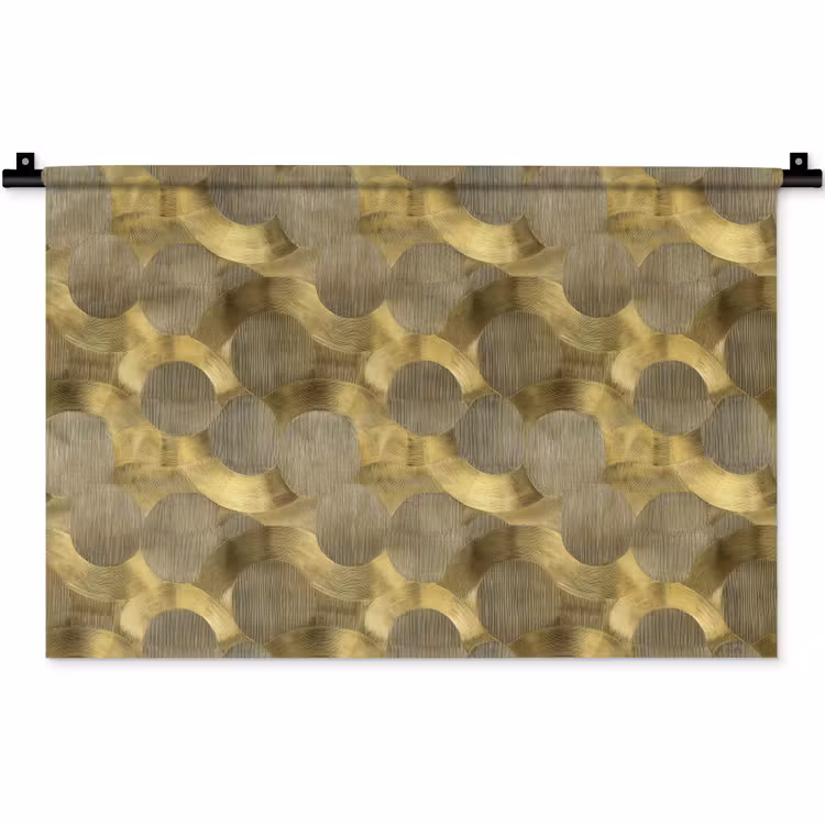 Wandkleed - Modern - Geometrisch - Goud — 1