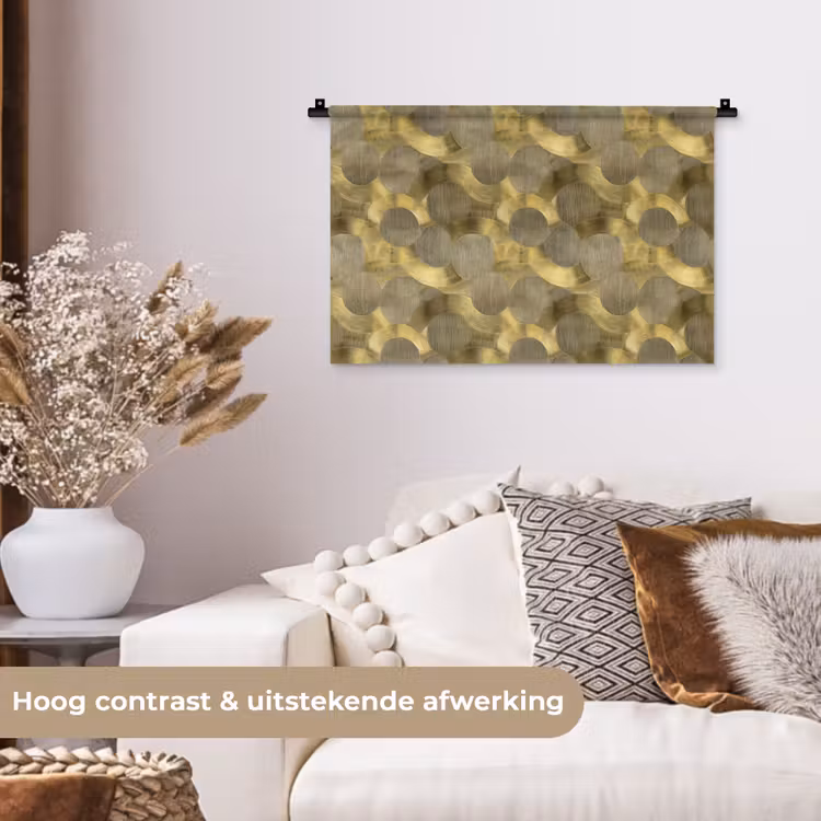 Wandkleed - Modern - Geometrisch - Goud — 4