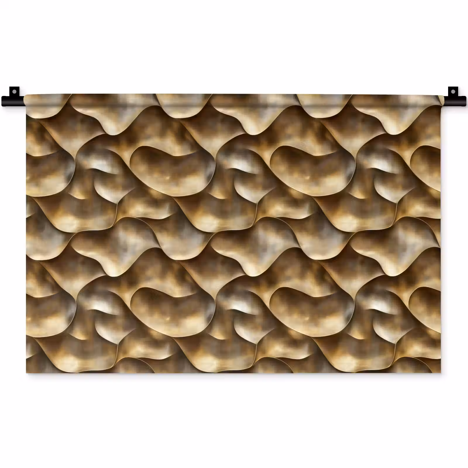 Wandkleed - Abstract - Antiek - Goud — 1