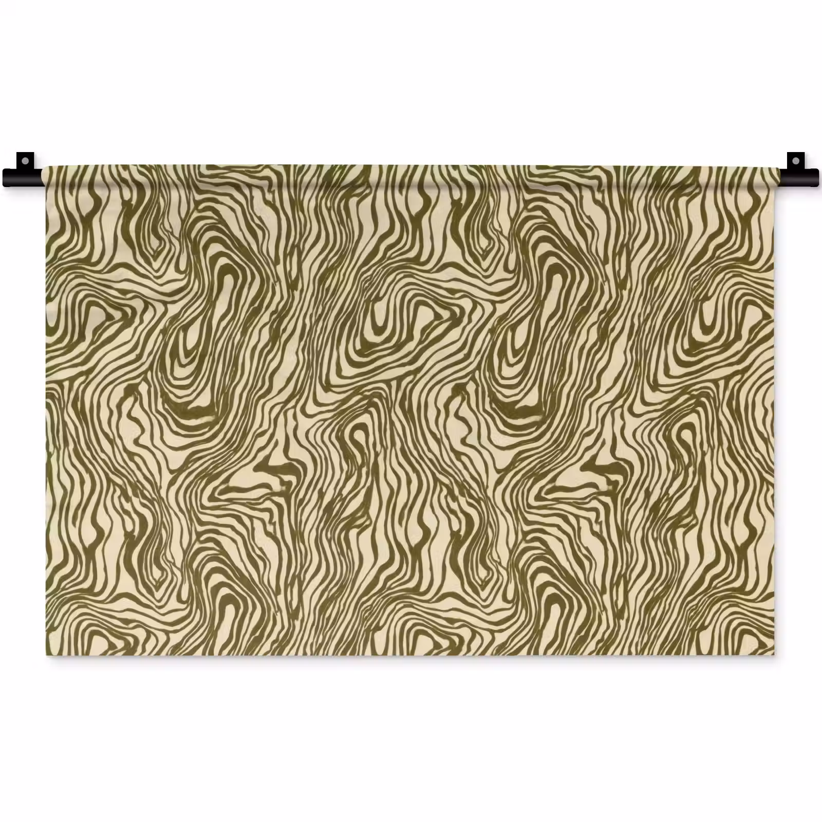Wandkleed - Abstract - Marmer - Groen — 1