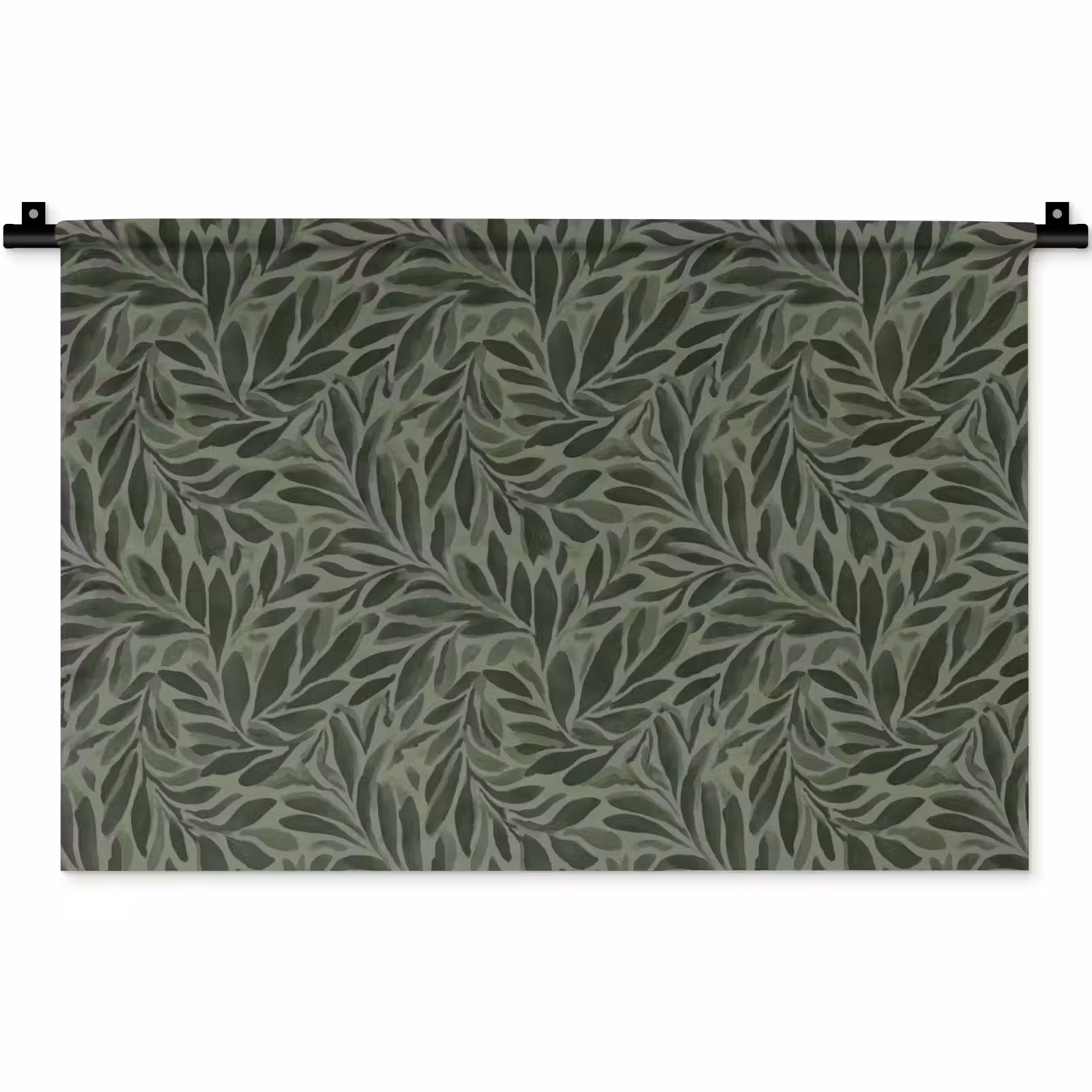 Wandkleed - Bladeren - Organisch - Groen — 1