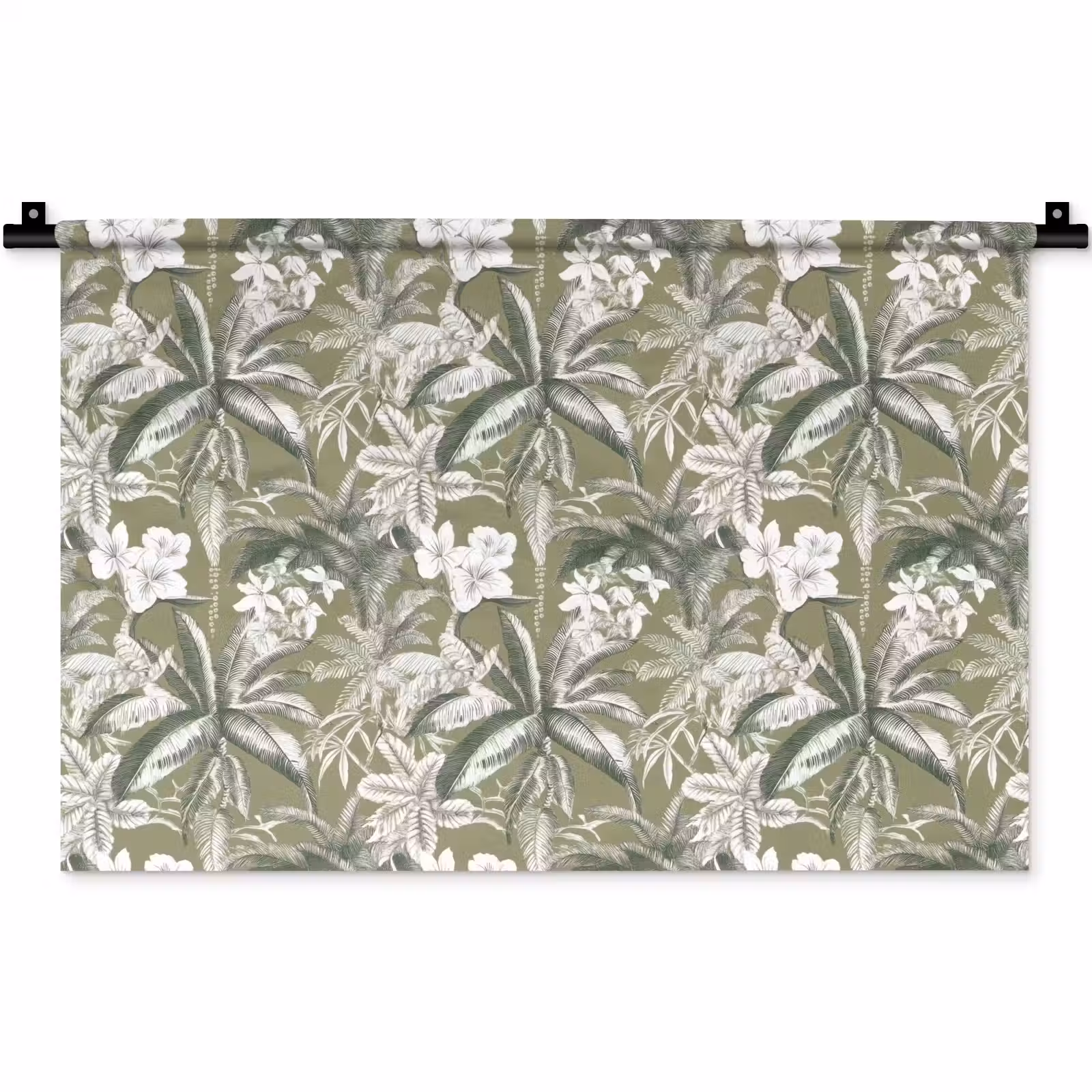 Wandkleed - Botanisch - Bloemen - Groen — 1