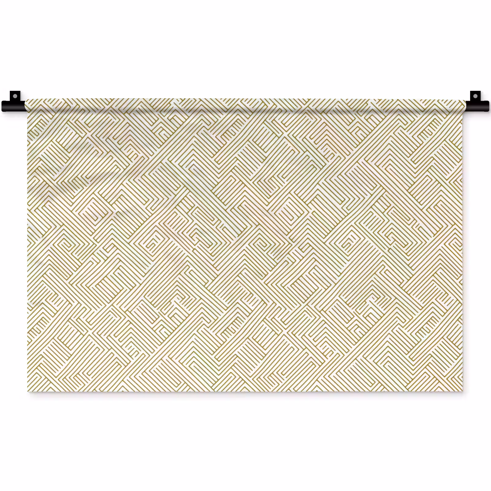 Wandkleed - Geometrisch - Lijnen - Groen — 1