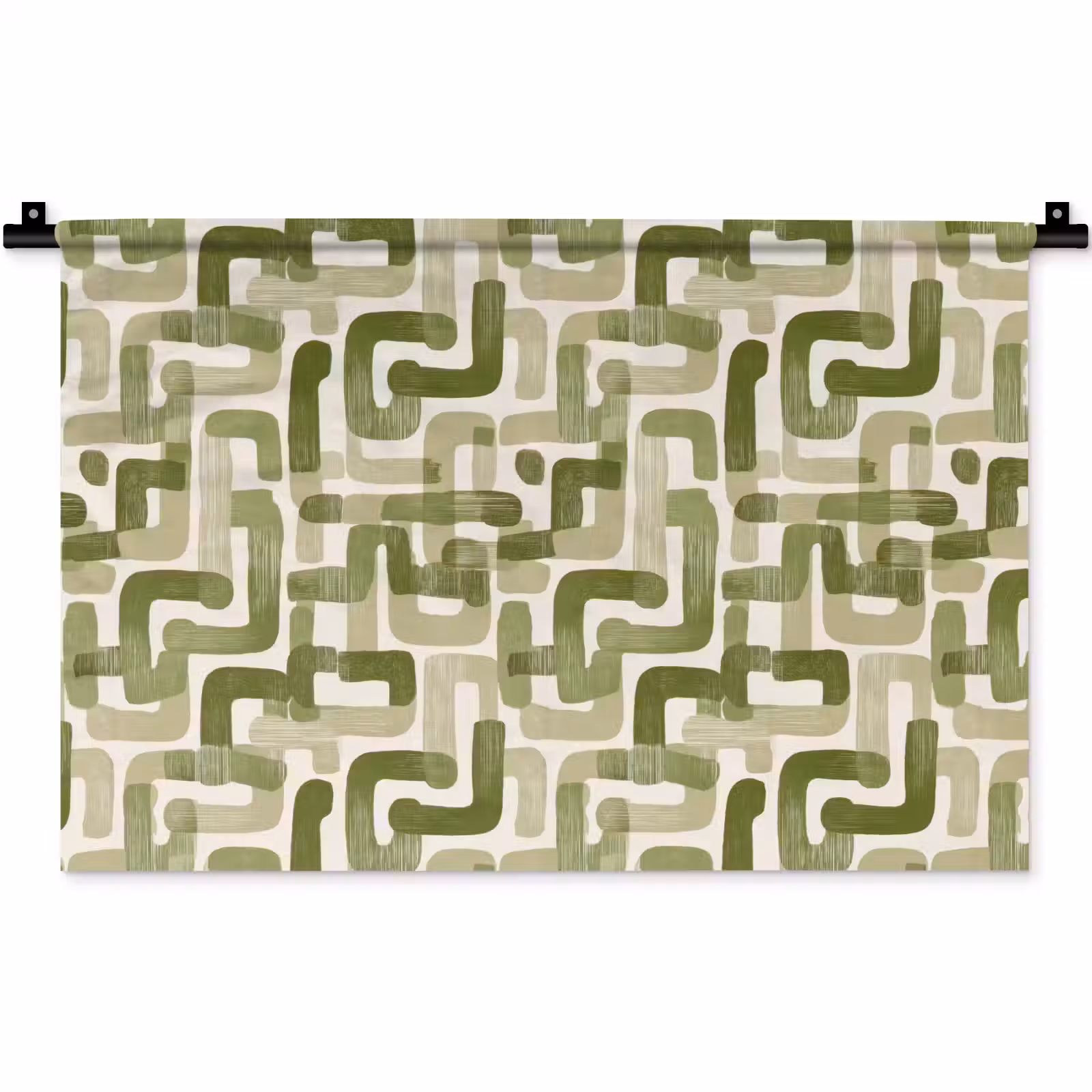 Wandkleed - Modern - Grafisch - Groen — 1