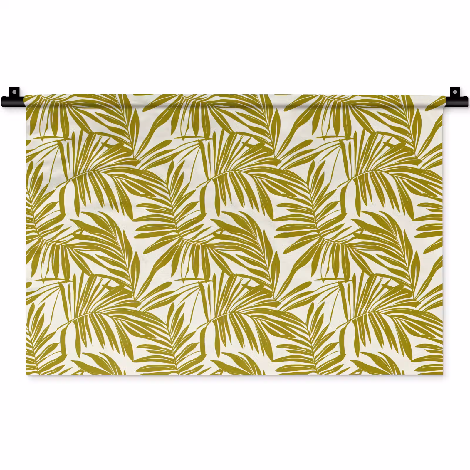 Wandkleed - Palmblad - Patroon - Groen — 1