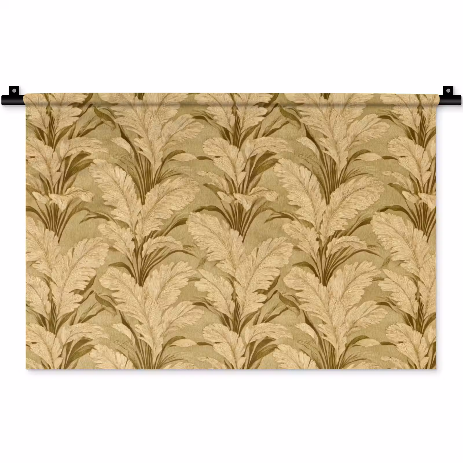 Wandkleed - Palmbladeren - Klassiek - Groen — 1