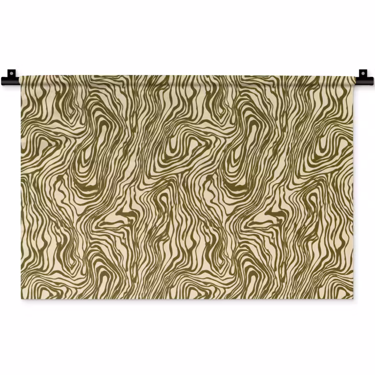 Wandkleed - Abstract - Marmer - Groen — 1