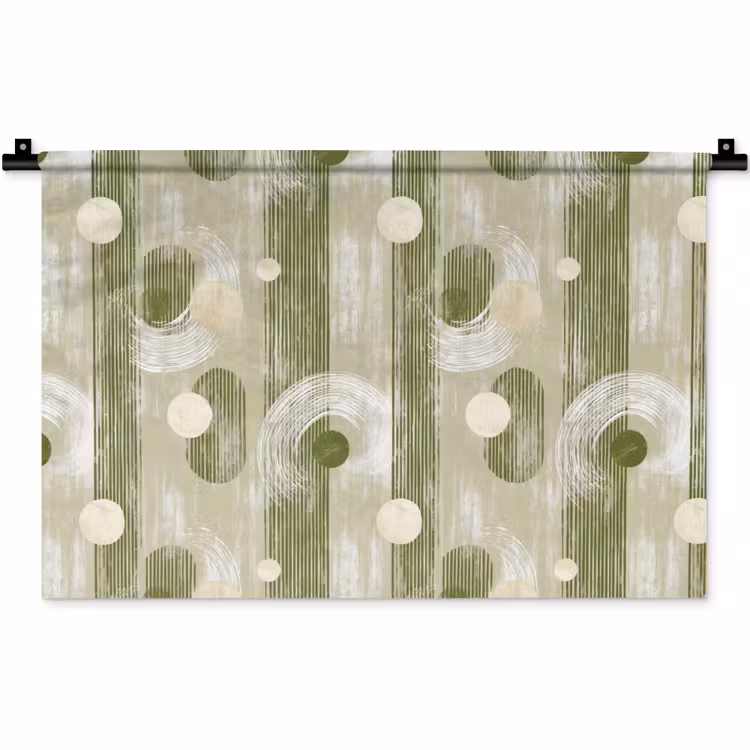 Wandkleed - Artistiek - Modern - Groen — 1