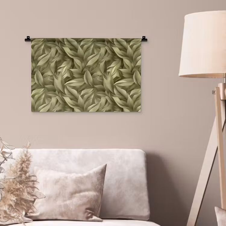 Wandkleed - Bladeren - Modern - Groen — 2