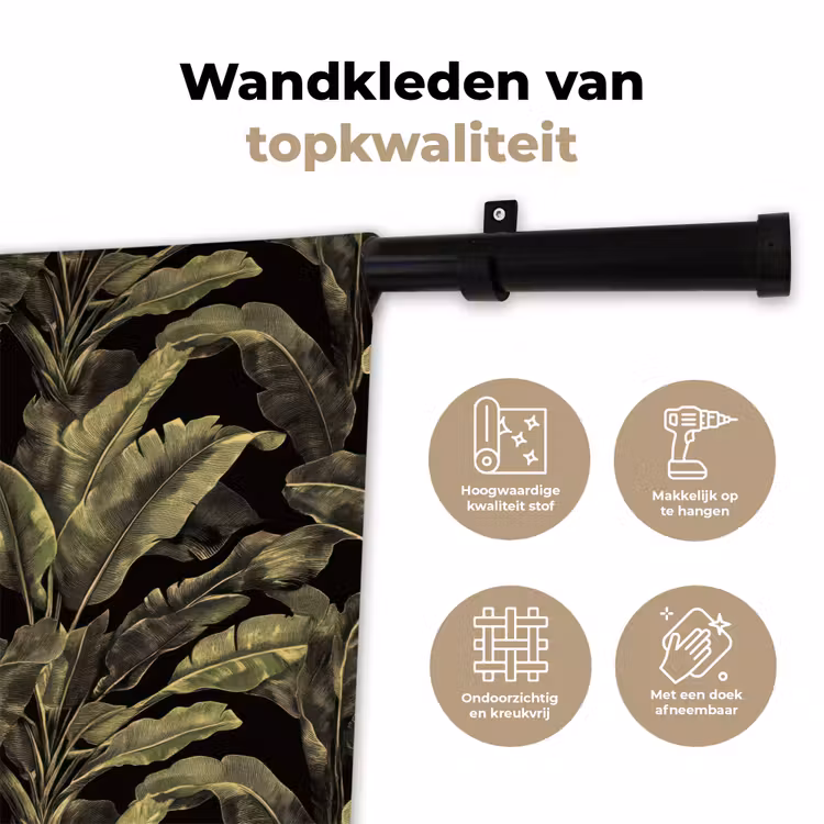 Wandkleed - Botanisch - Bladeren - Groen — 3