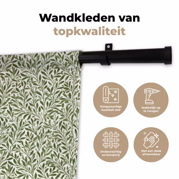 Wandkleed - Botanisch - Takken - Groen — 3