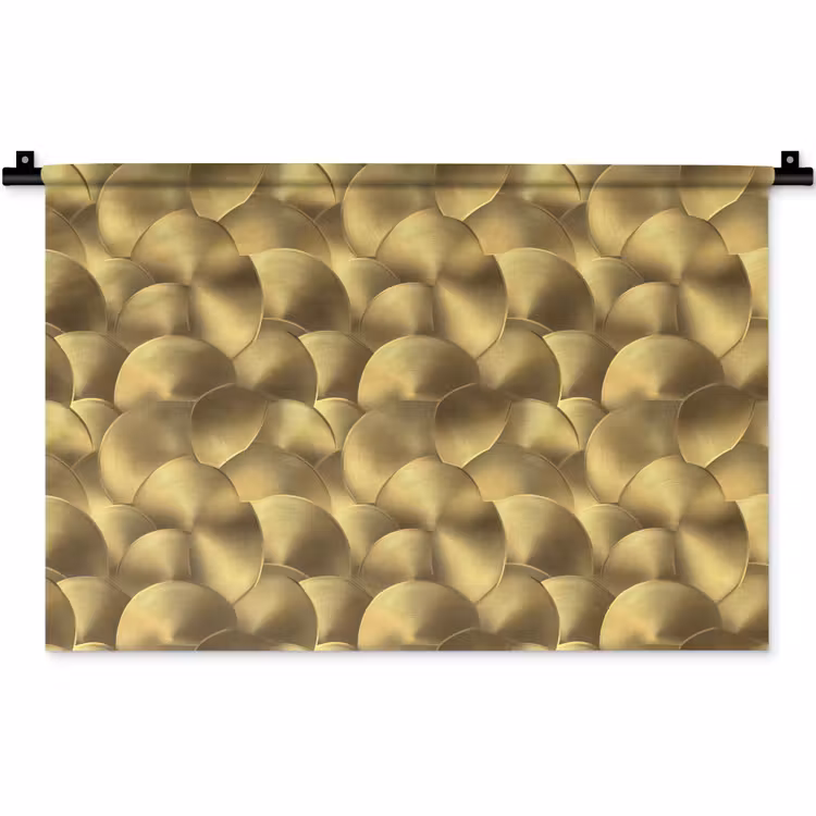 Wandkleed - Modern - Cirkel - Goud — 1