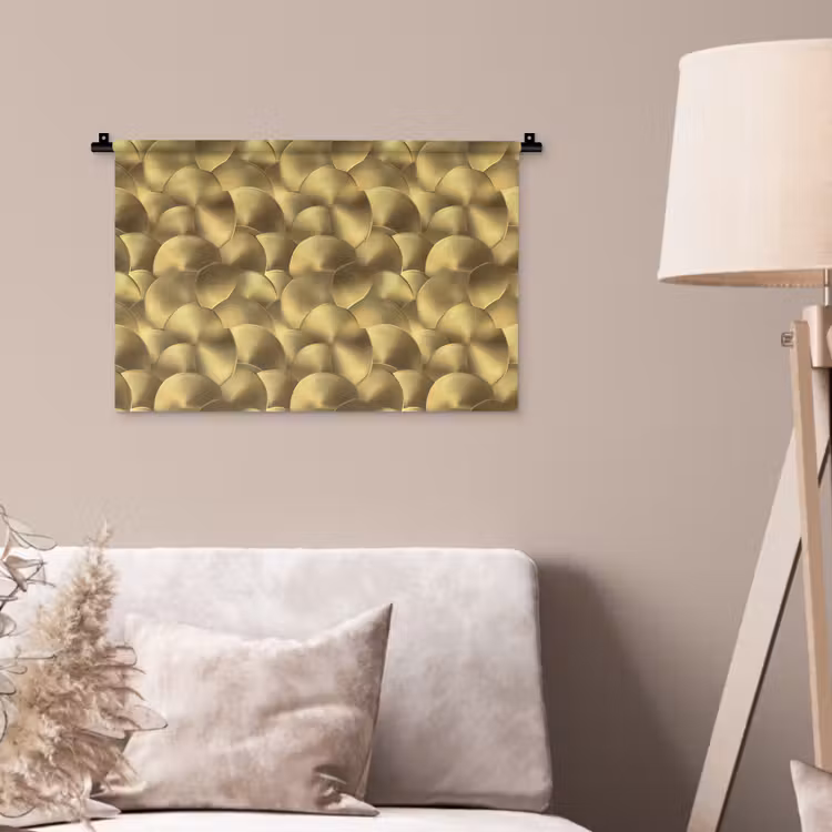 Wandkleed - Modern - Cirkel - Goud — 2