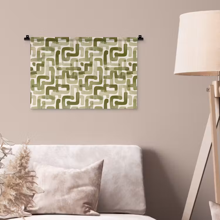 Wandkleed - Modern - Grafisch - Groen — 2