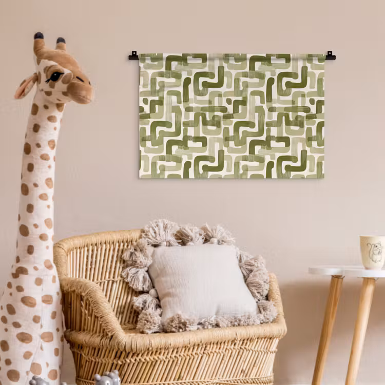 Wandkleed - Modern - Grafisch - Groen — 5